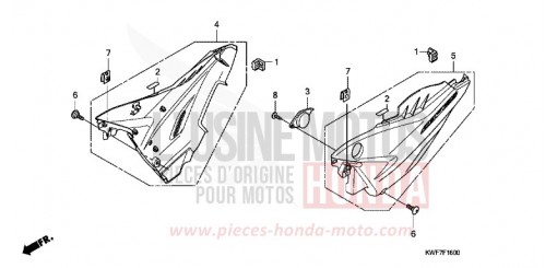 COPERTURA LATERALE CBF125MD di 2013